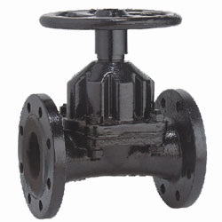 直通式襯膠隔膜閥 直通式襯膠隔膜閥