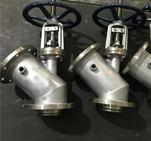 法蘭下展式保溫放料閥 法蘭下展式保溫放料閥