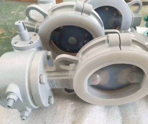 蝸輪對(duì)夾襯氟蝶閥 蝸輪對(duì)夾襯氟蝶閥